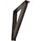 Ekena Millwork Traditional Wrought Iron Bracket, (Triple center brace), Antiqued Pale Gold 2"W x 10"D x 12"H BKTM02X10X12TTRAPG - alternate 1